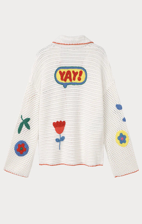 Miami Colorful Crochet Cardigan