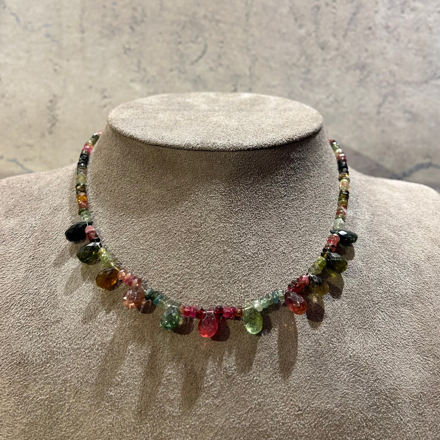 Full Tourmaline Necklace - 38 cm