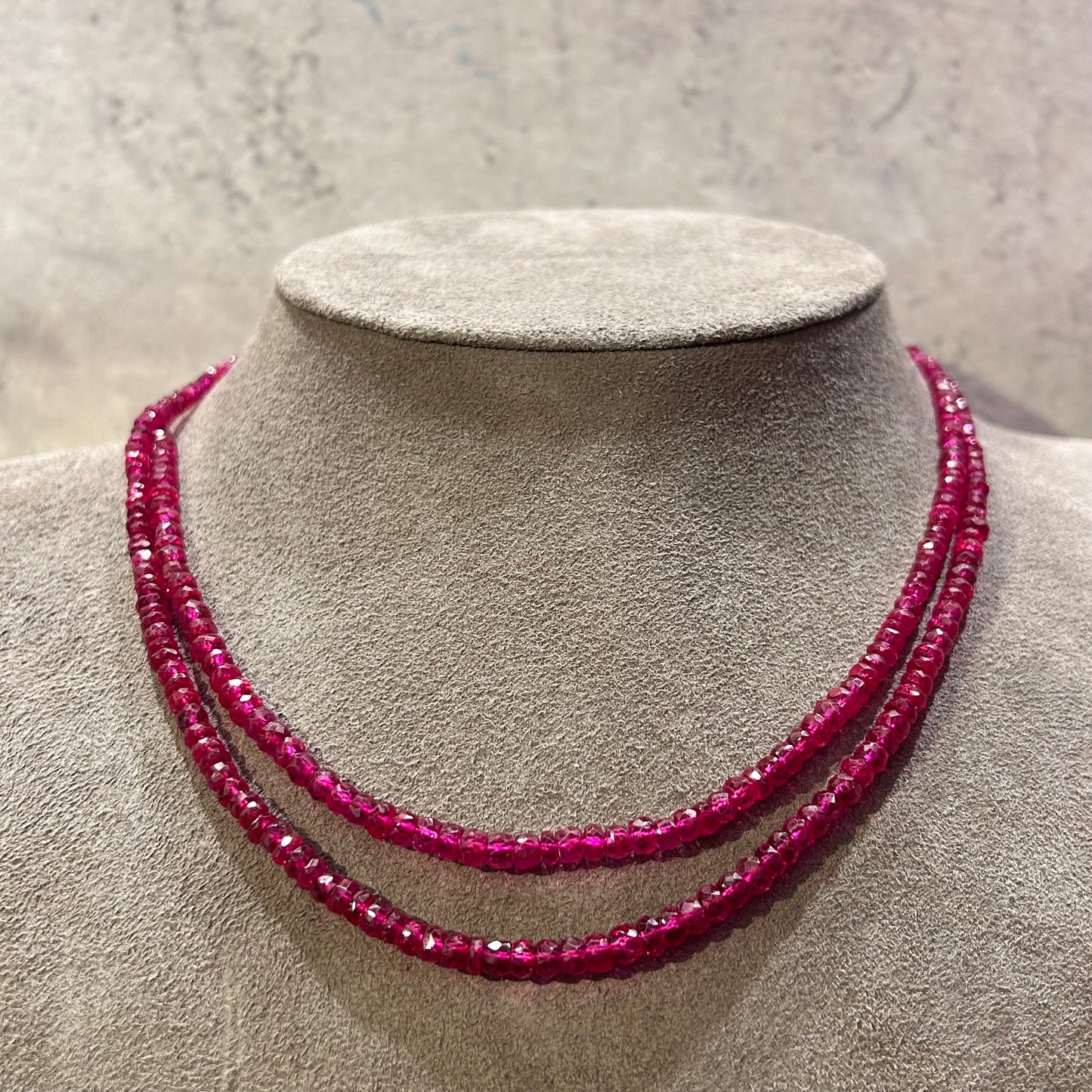 Ruby Necklace - 43 cm