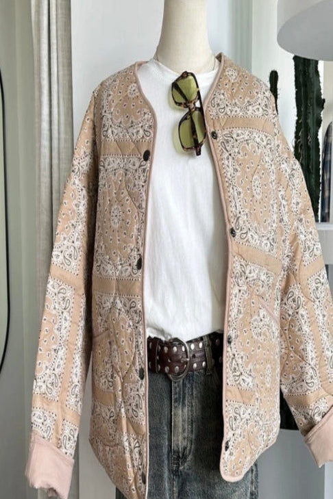 Bandana Jacket - Beige