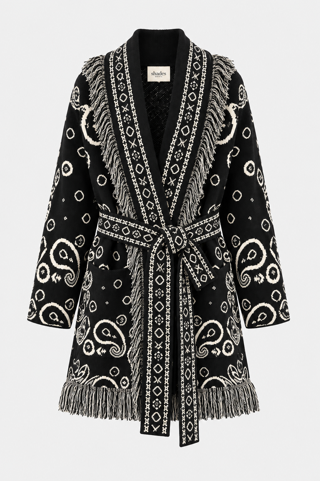 SHADES SELECTION - Black Bandana Cardigan