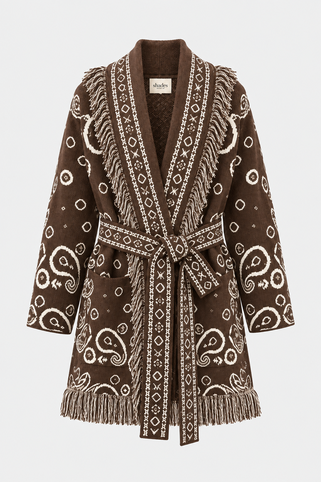SHADES SELECTION - Brown Bandana Cardigan
