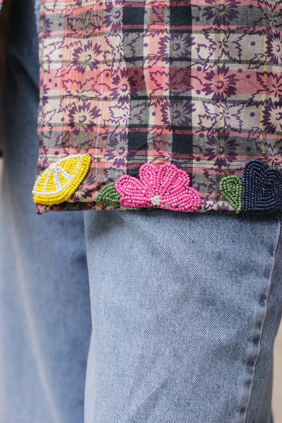 THE CORNER - Beaded mosaic jacket