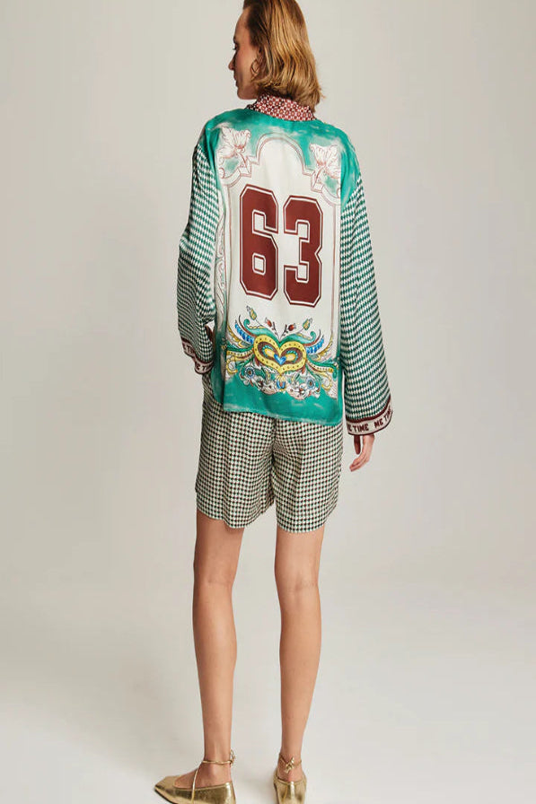 Aurora Sporty Jade Oversized Shirt