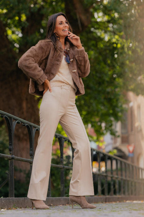 Short faux fur jacket