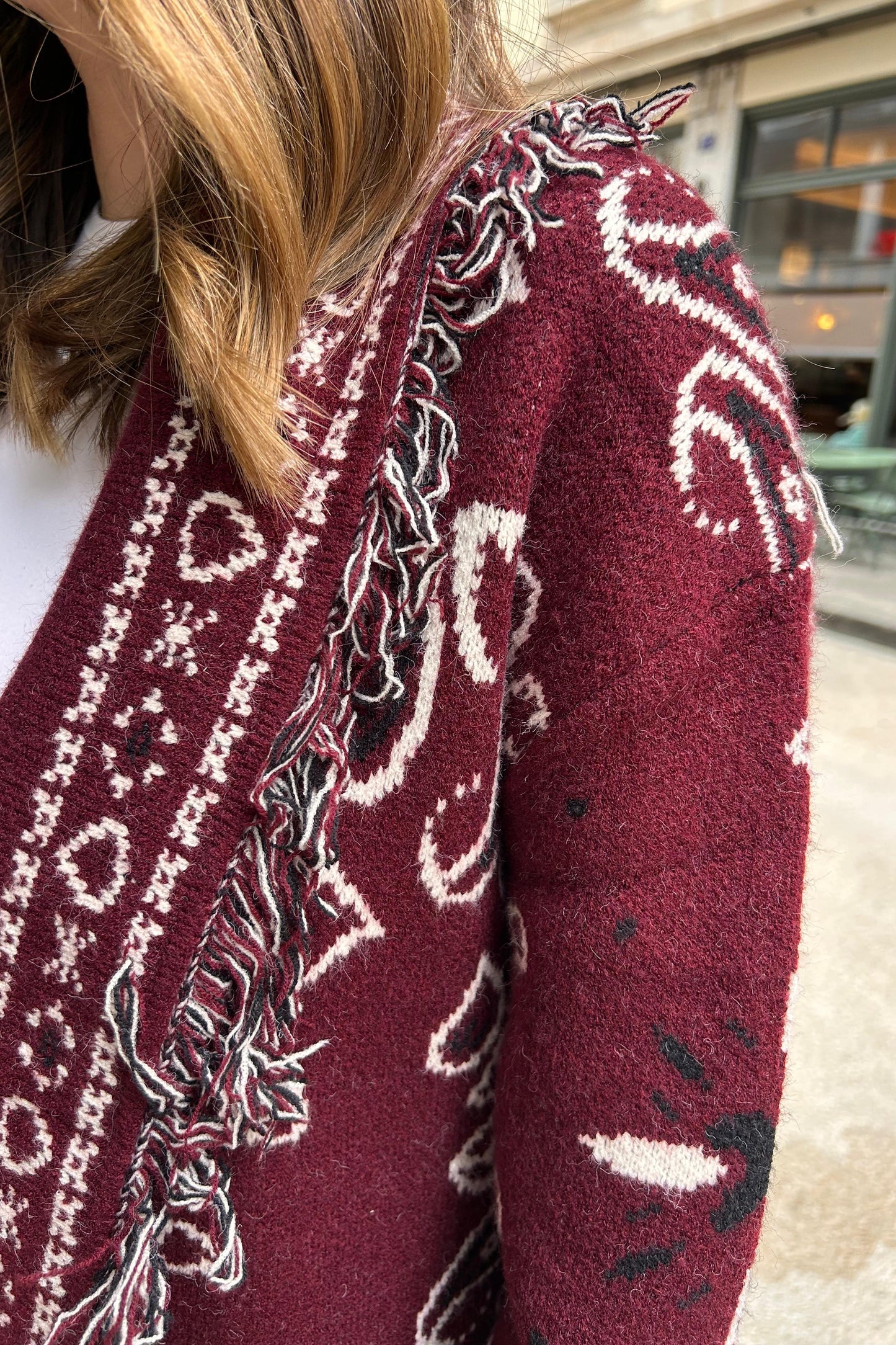Shades Selection Burgundy Cardigan