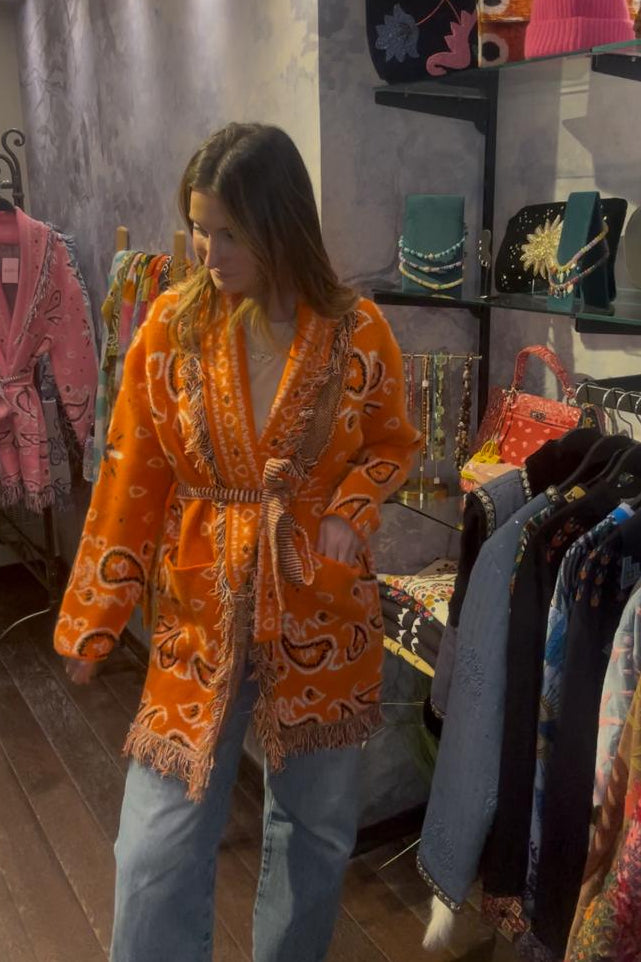 SHADES SELECTION - Orange Cardigan