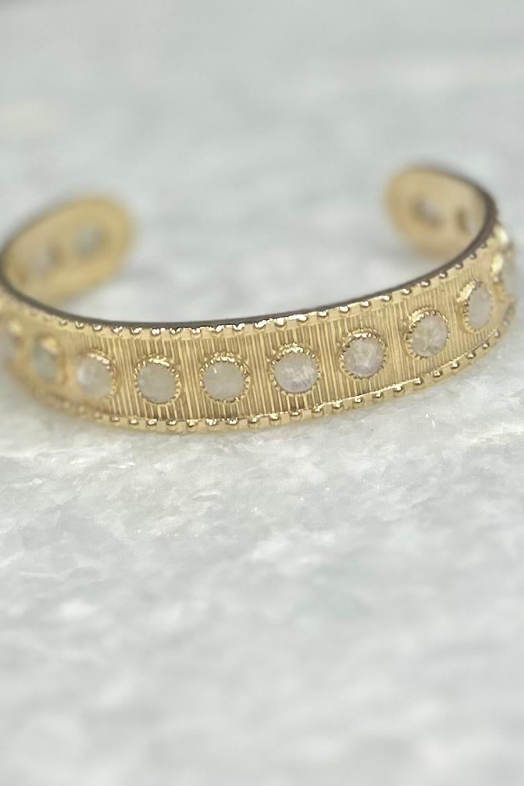 DIAPERIS - Barista bracelet with moostone stones