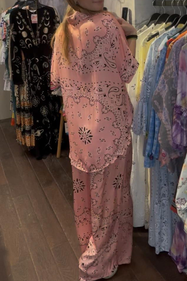 Blush Bandana Shirt & Pants Set