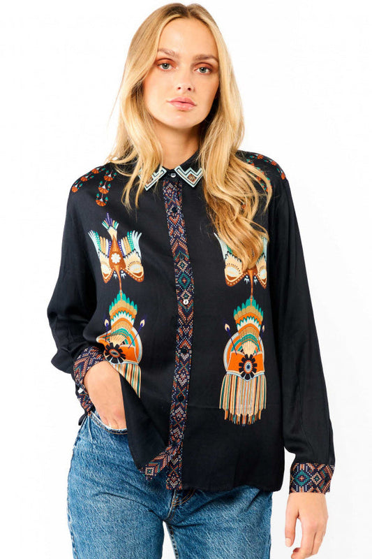 Shirt Bonaventure New Western - Blue