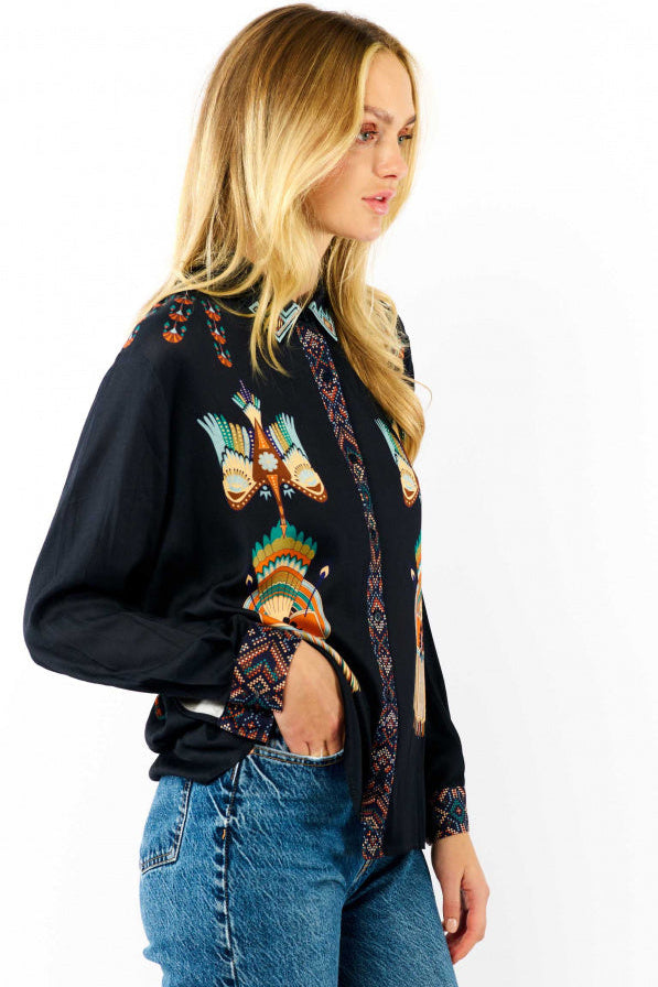 Shirt Bonaventure New Western - Blue