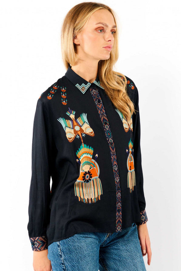 Shirt Bonaventure New Western - Blue