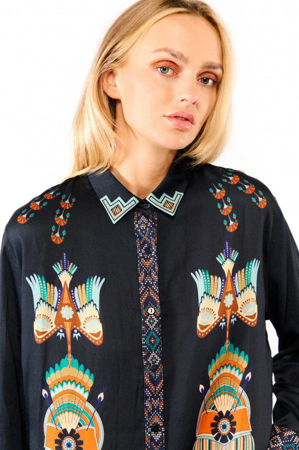 Shirt Bonaventure New Western - Blue