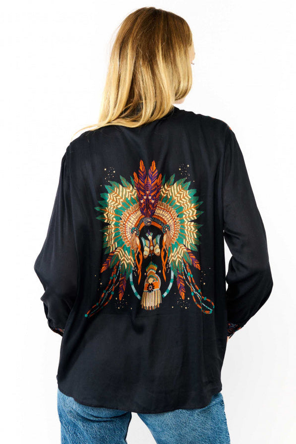 Shirt Bonaventure New Western - Blue