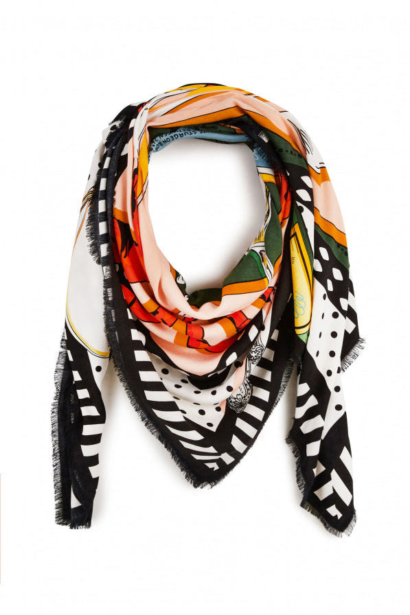 Scarf Champagne et Caviar