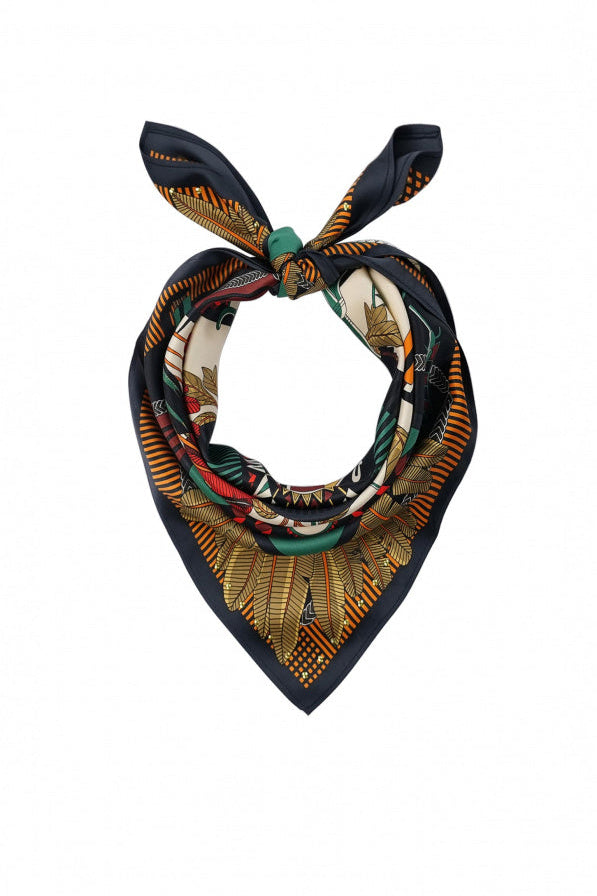 WILD - Mini scarf Machu Pichu - Black