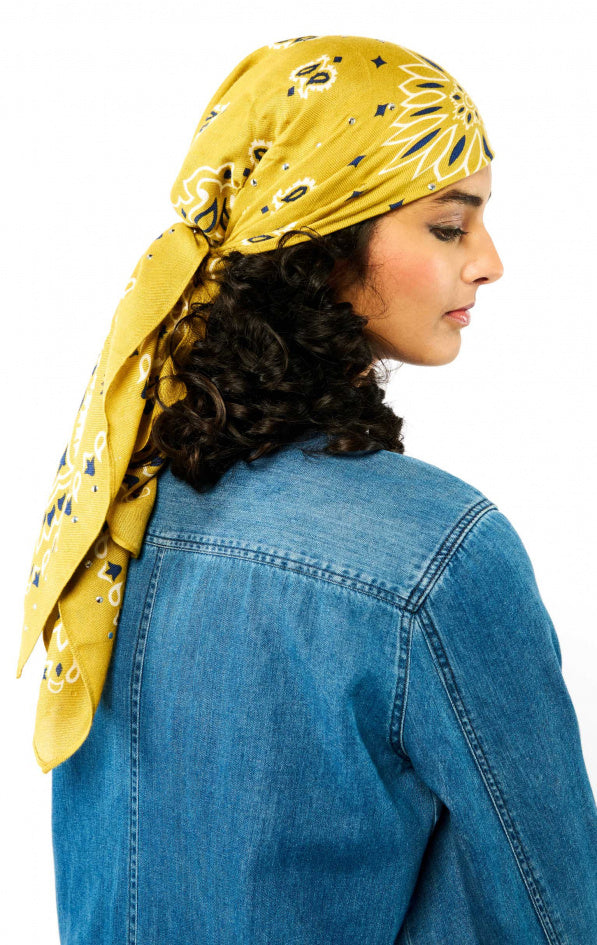Medium Scarf Paisley - Camel