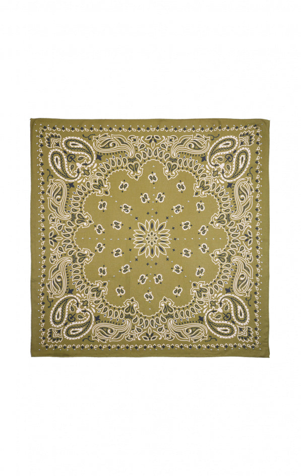Medium Scarf Paisley - Khaki