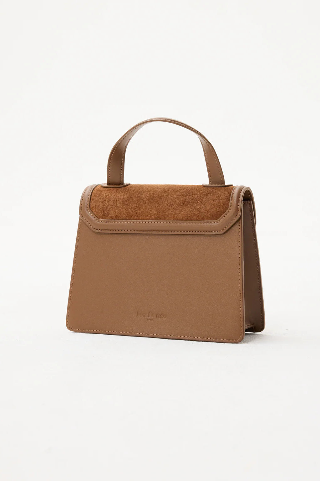 Leo Mini Leather Suede Bag - Beige