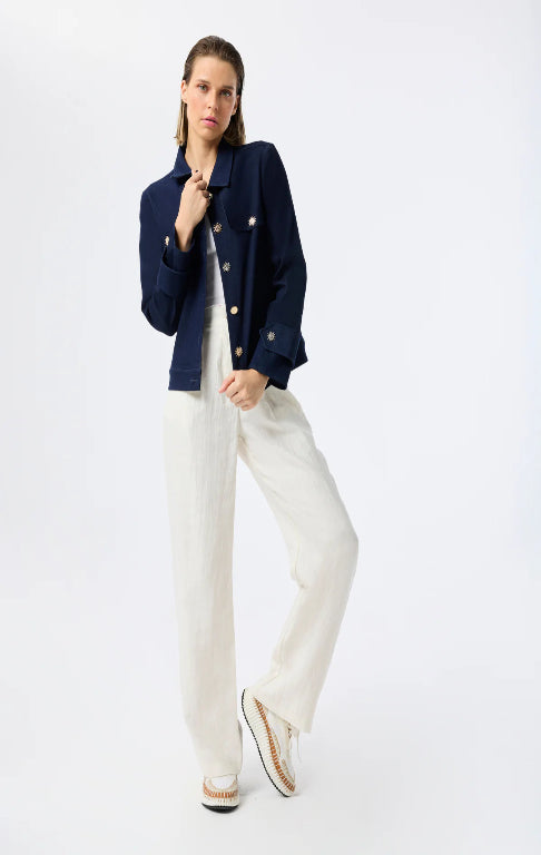 Billie cotton shirt collar jacket