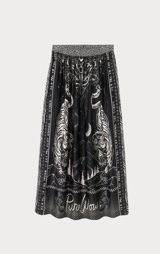 Vanessa Printed Midi Magic Skirt