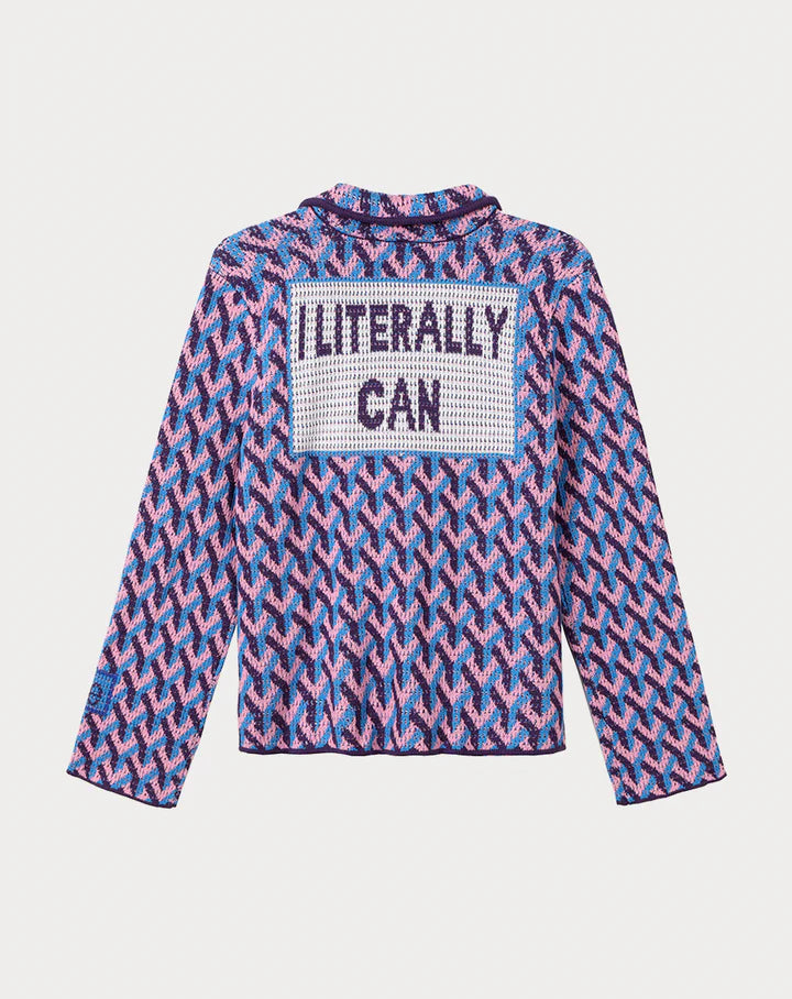 Magic Purple Jacquard Knit Jacket