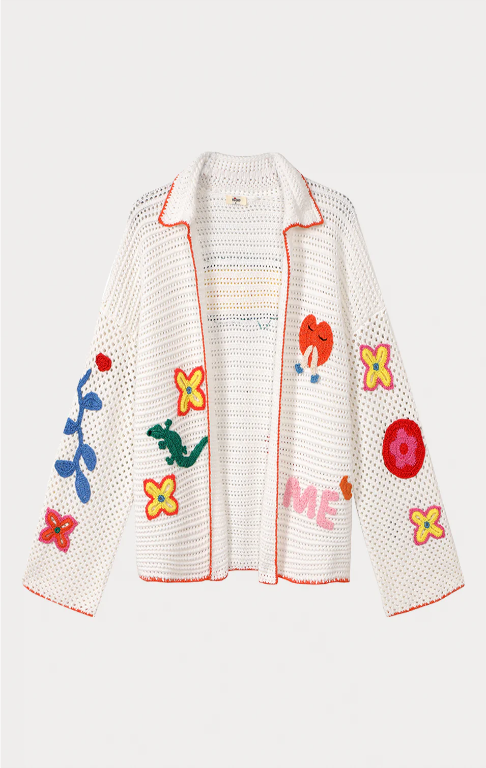 Miami Colorful Crochet Cardigan