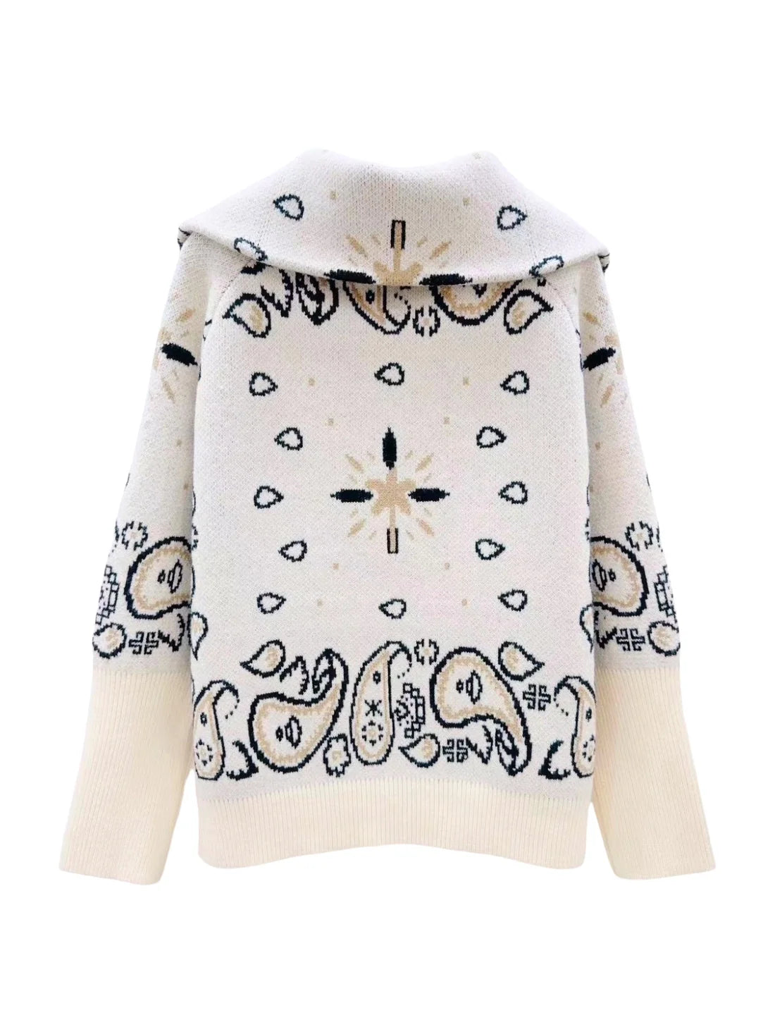 SHADES SELECTION -  White Bandana Zip Jacket