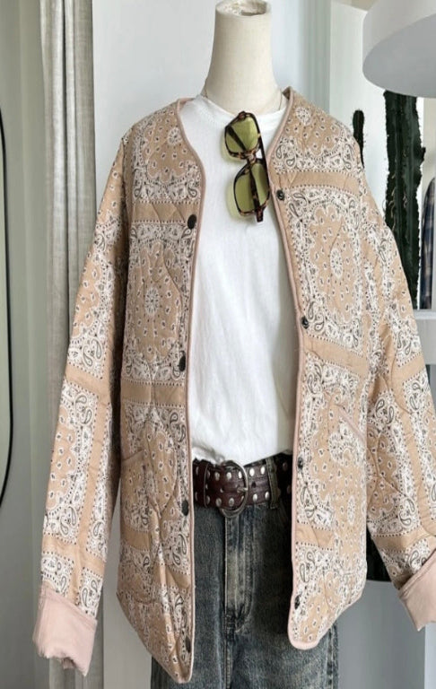 Bandana Jacket - Beige