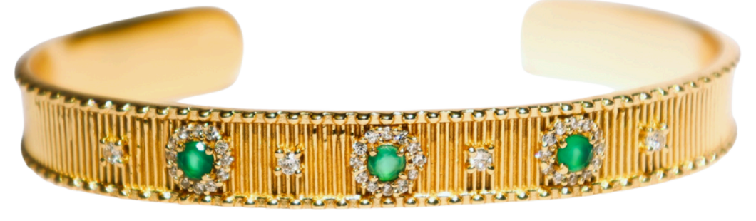 Sao bracelet with green onyx