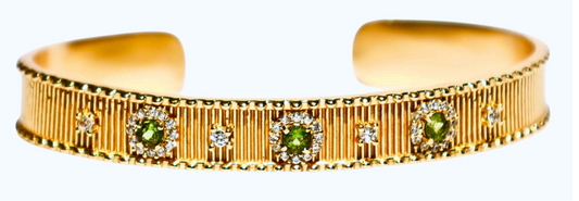 Sao bracelet with green tourmaline