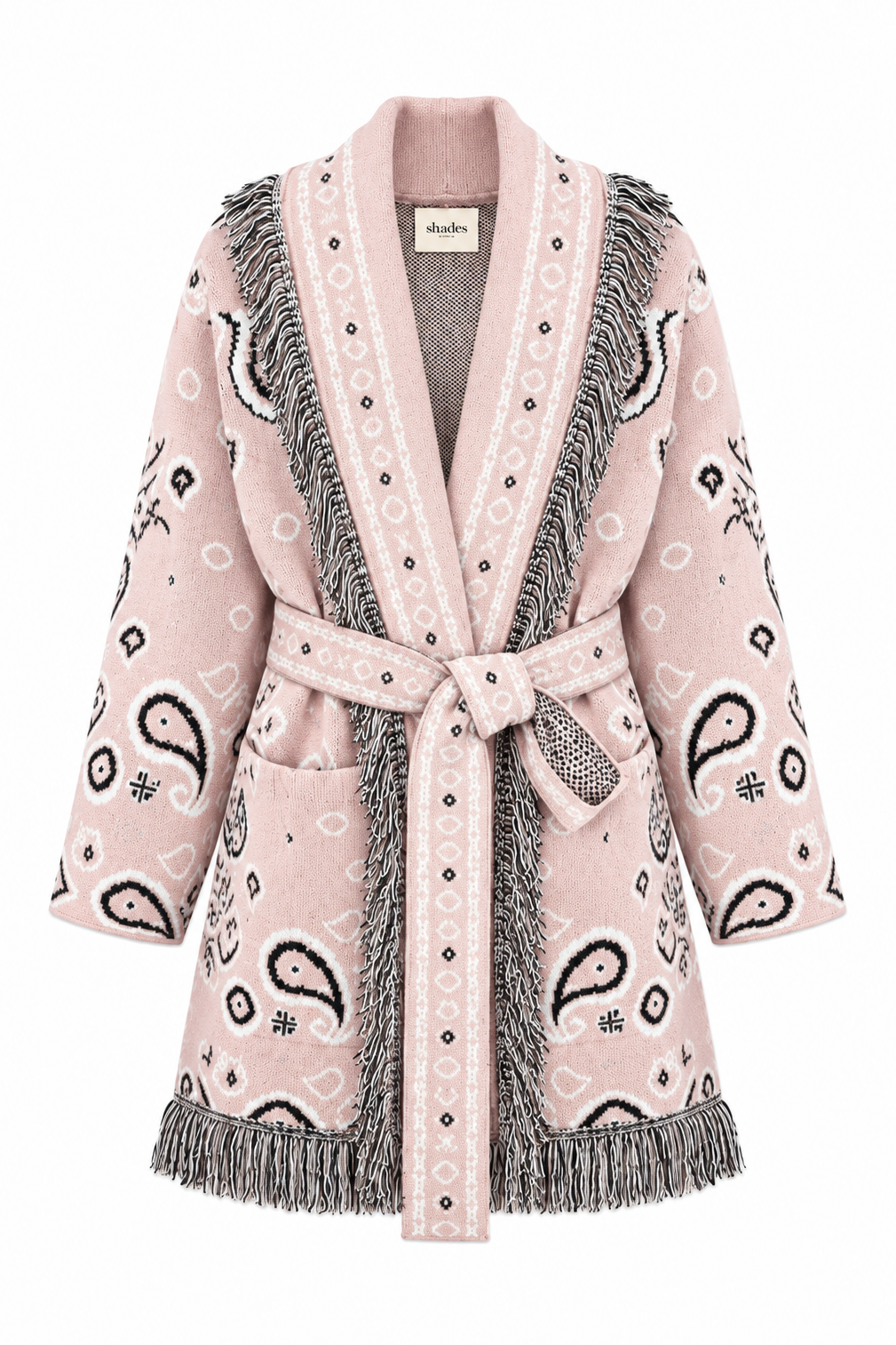 SHADES SELECTION - Baby Pink Bandana Cardigan