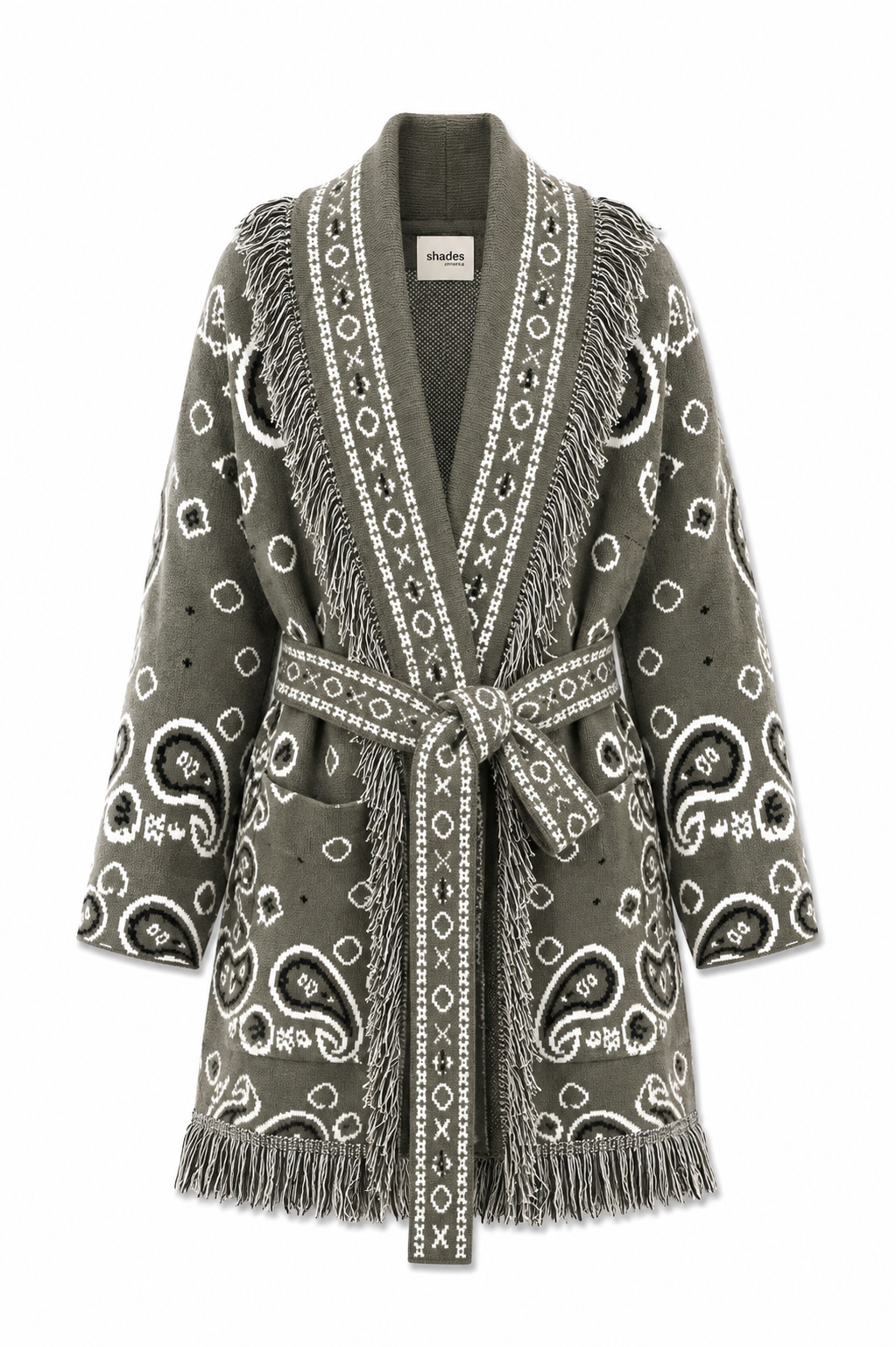 SHADES SELECTION -  Khaki Bandana Cardigan