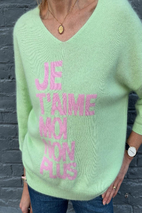 Nostalgic sweater - Pistache