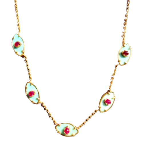 Ainara multiples chrysoprase necklace - 37 cm