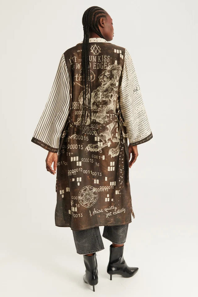ME369 - Nova Noir Muse Kimono Dress