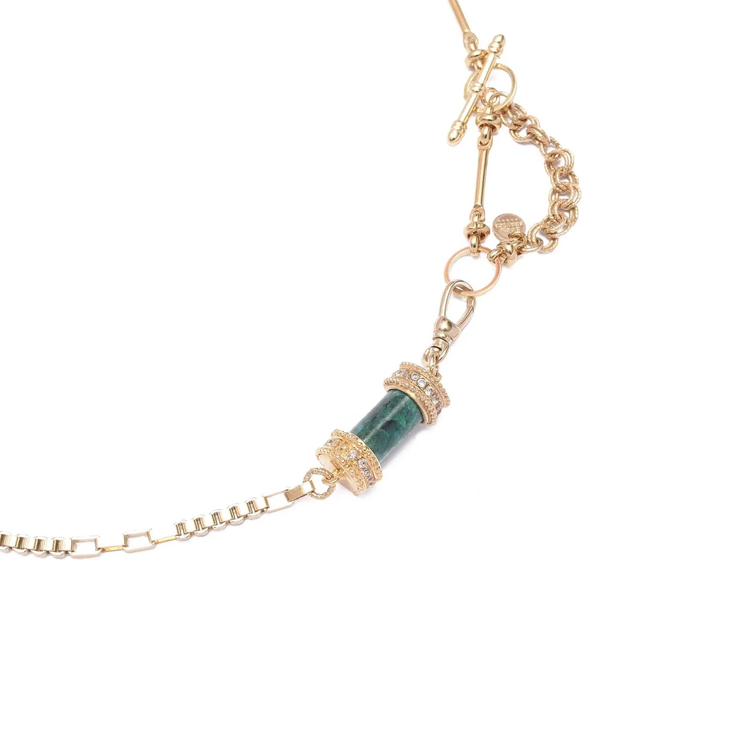 Room Service deva Chrysocolla multi-turn bracelet necklace