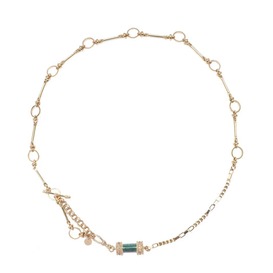 Room Service deva Chrysocolla multi-turn bracelet necklace