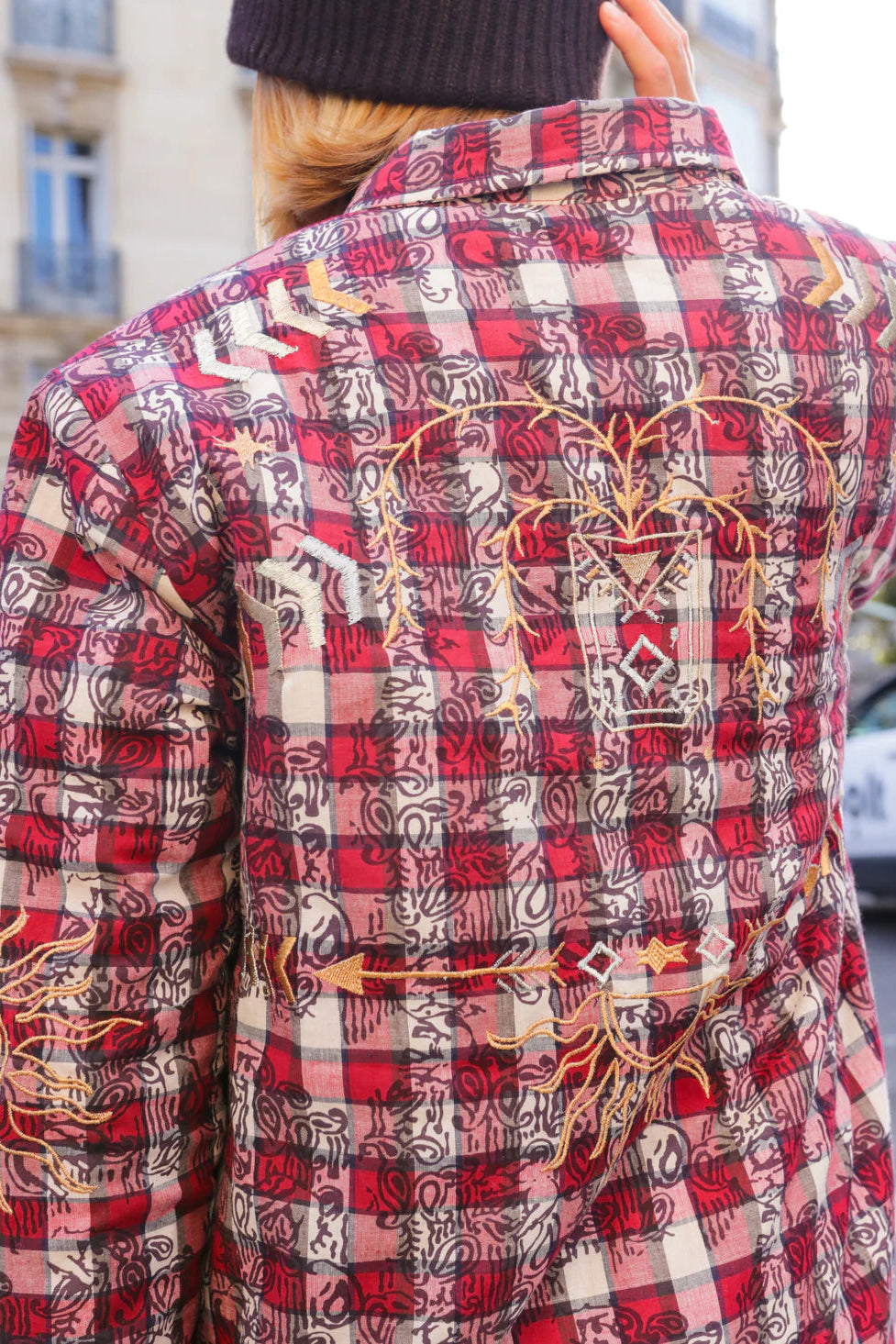 THE CORNER - Embroidered patchwork pattern jacket