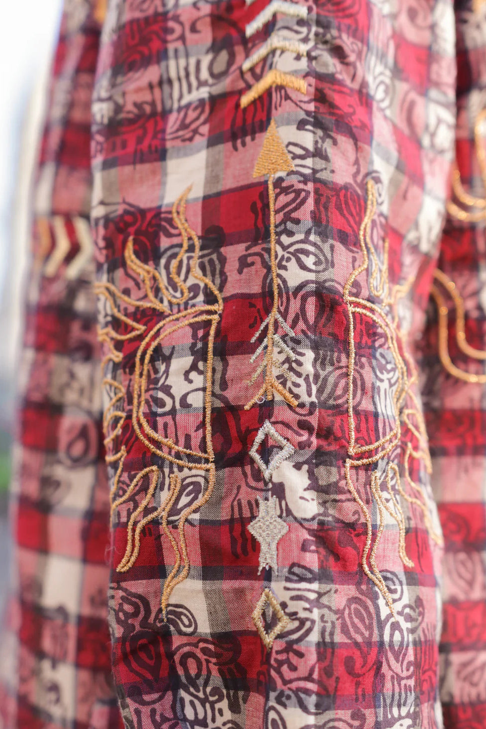 THE CORNER - Embroidered patchwork pattern jacket