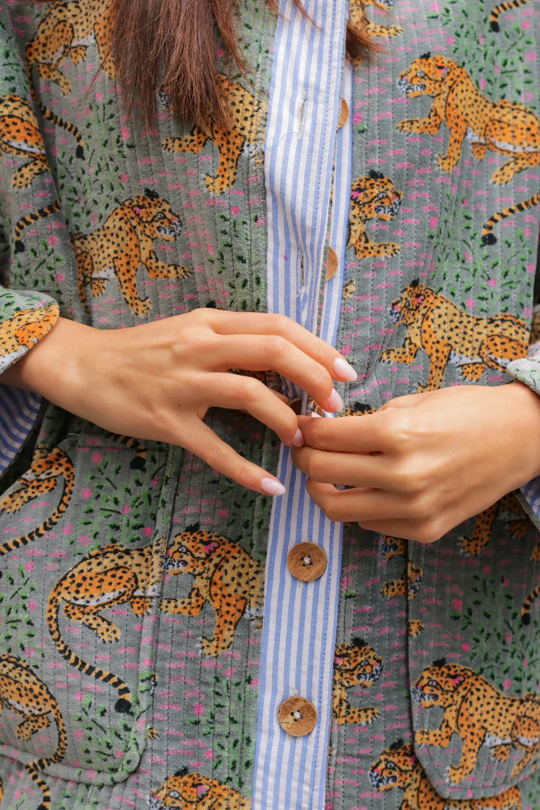 Jungle Quilted Velvet Jacket