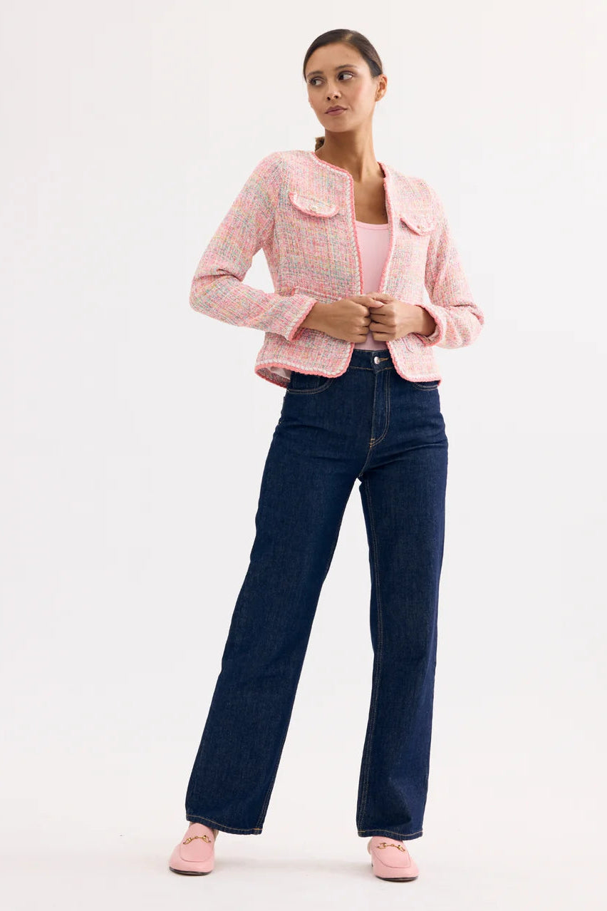 LEO & UGO - Pastel Pink Tweed Jacket