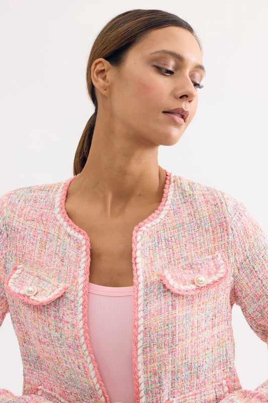 LEO & UGO - Pastel Pink Tweed Jacket
