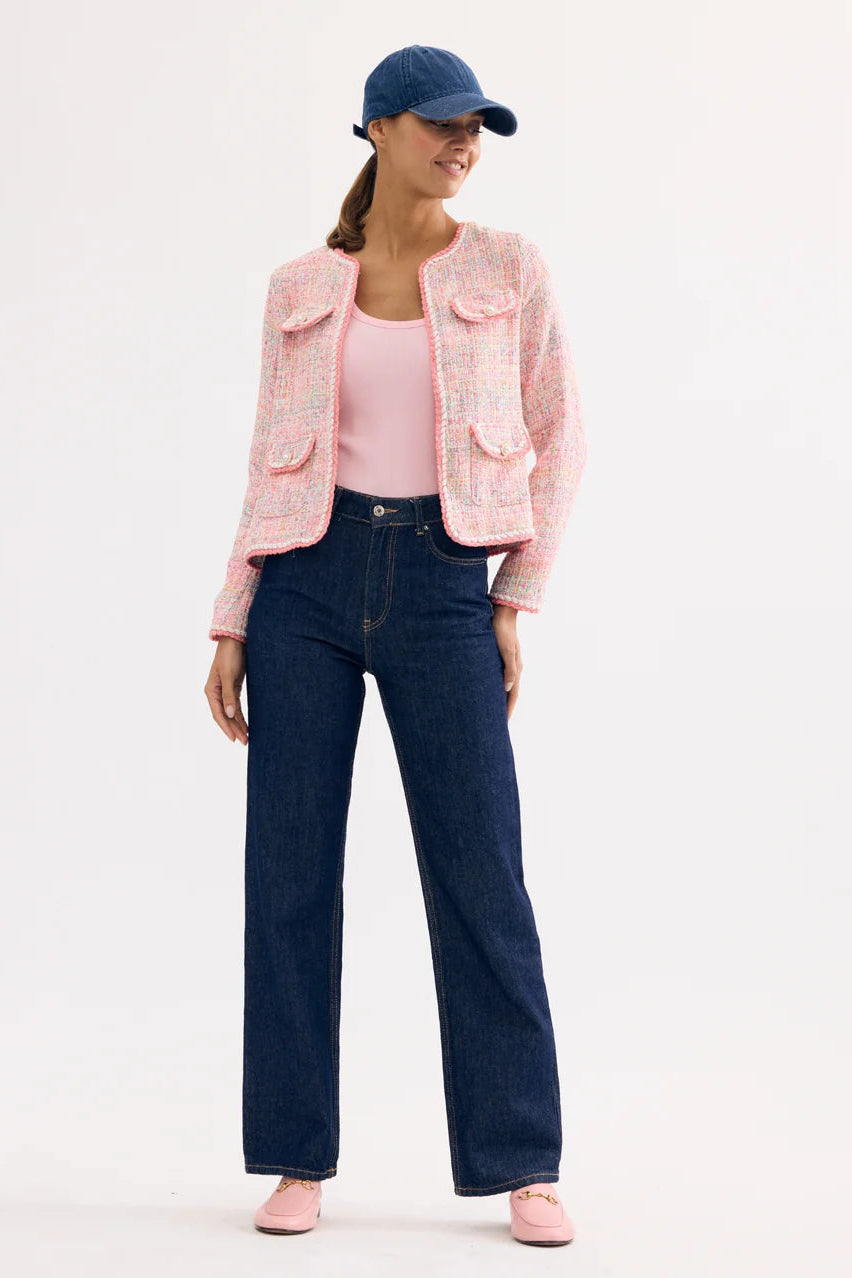 LEO & UGO - Pastel Pink Tweed Jacket