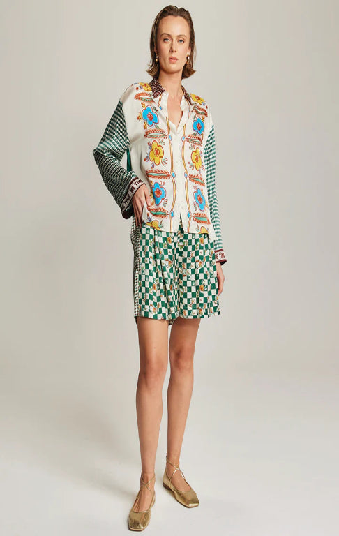 Aurora Sporty Jade Oversized Shirt