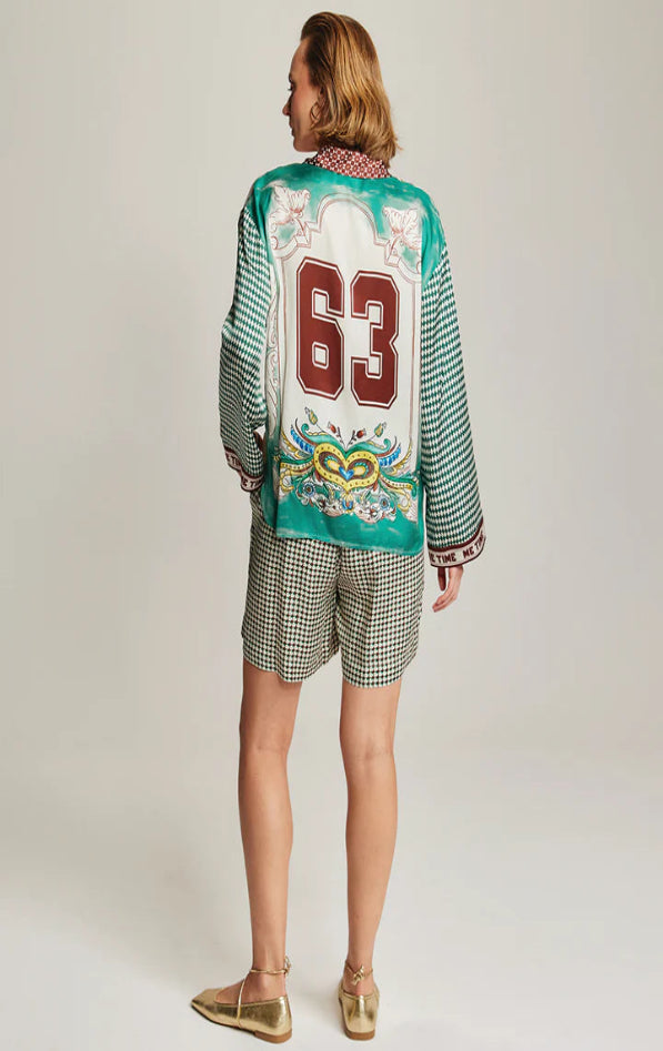 Aurora Sporty Jade Oversized Shirt