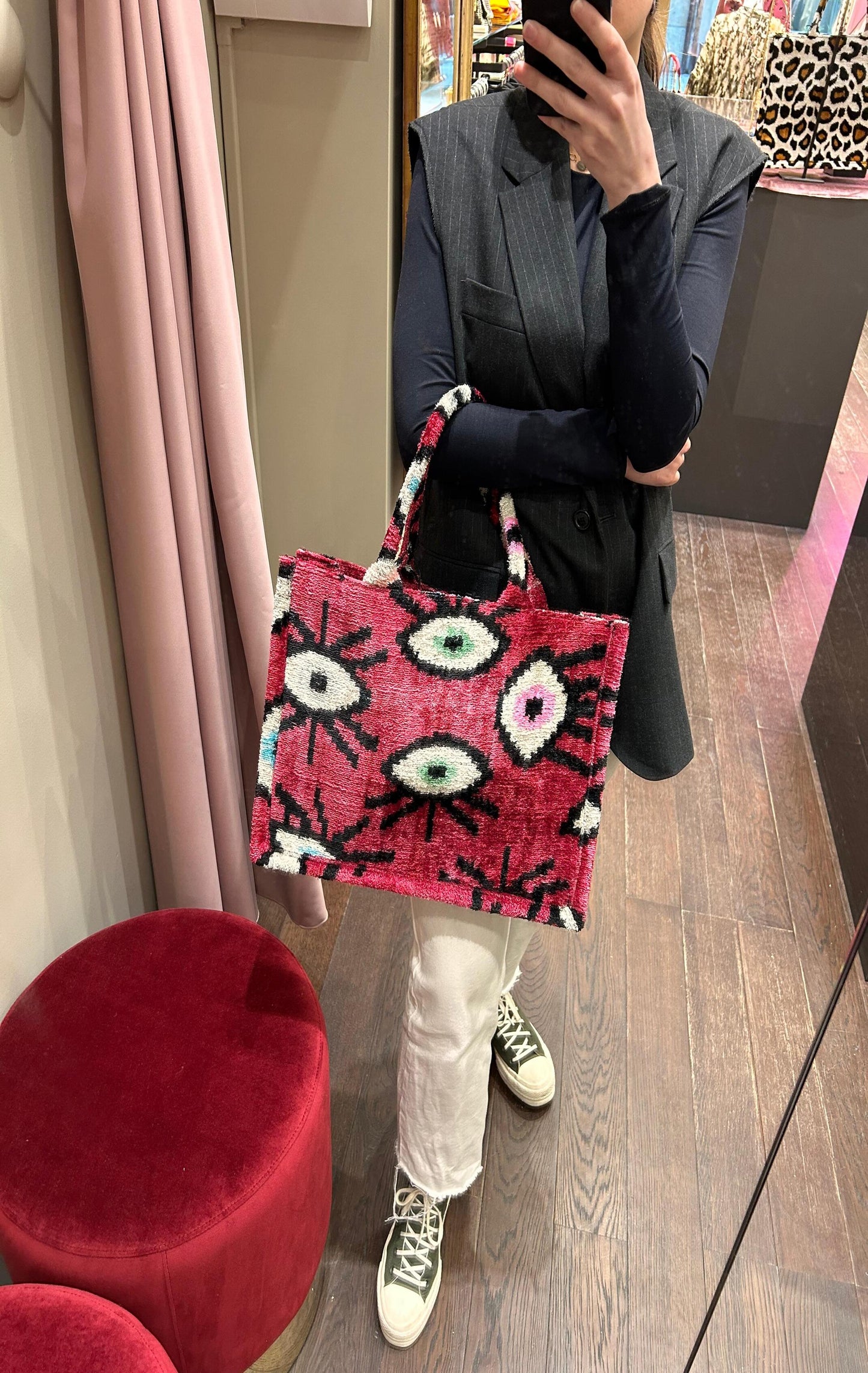 Bag pink eye multi