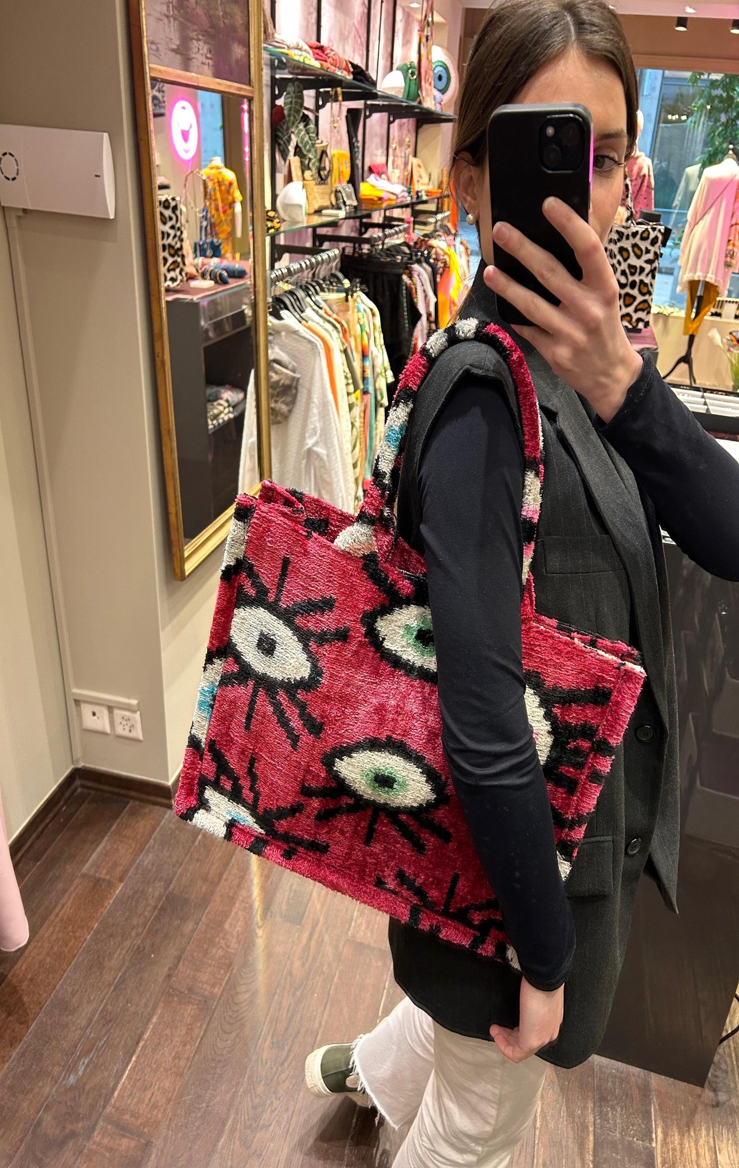 Bag pink eye multi