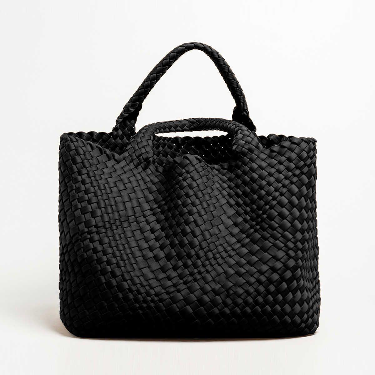 Woven Crossbody Bag - Black