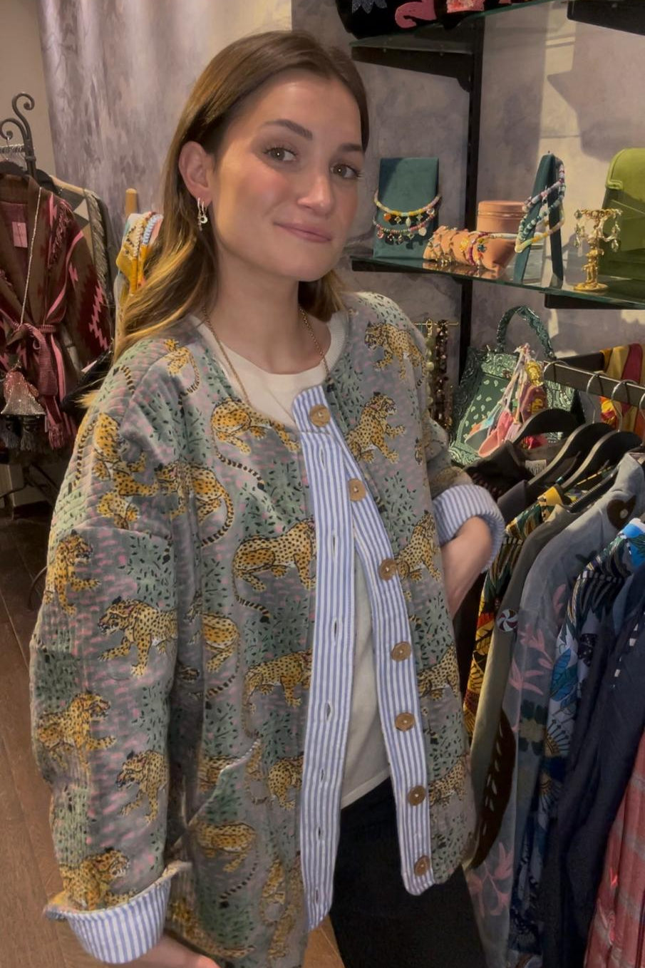 Jungle Quilted Velvet Jacket